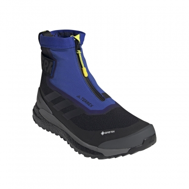 adidas Zimowe buty trekkingowe Terrex Free Hiker COLD.Ready GTX (wodoszczelne) niebiesko/czarne męskie